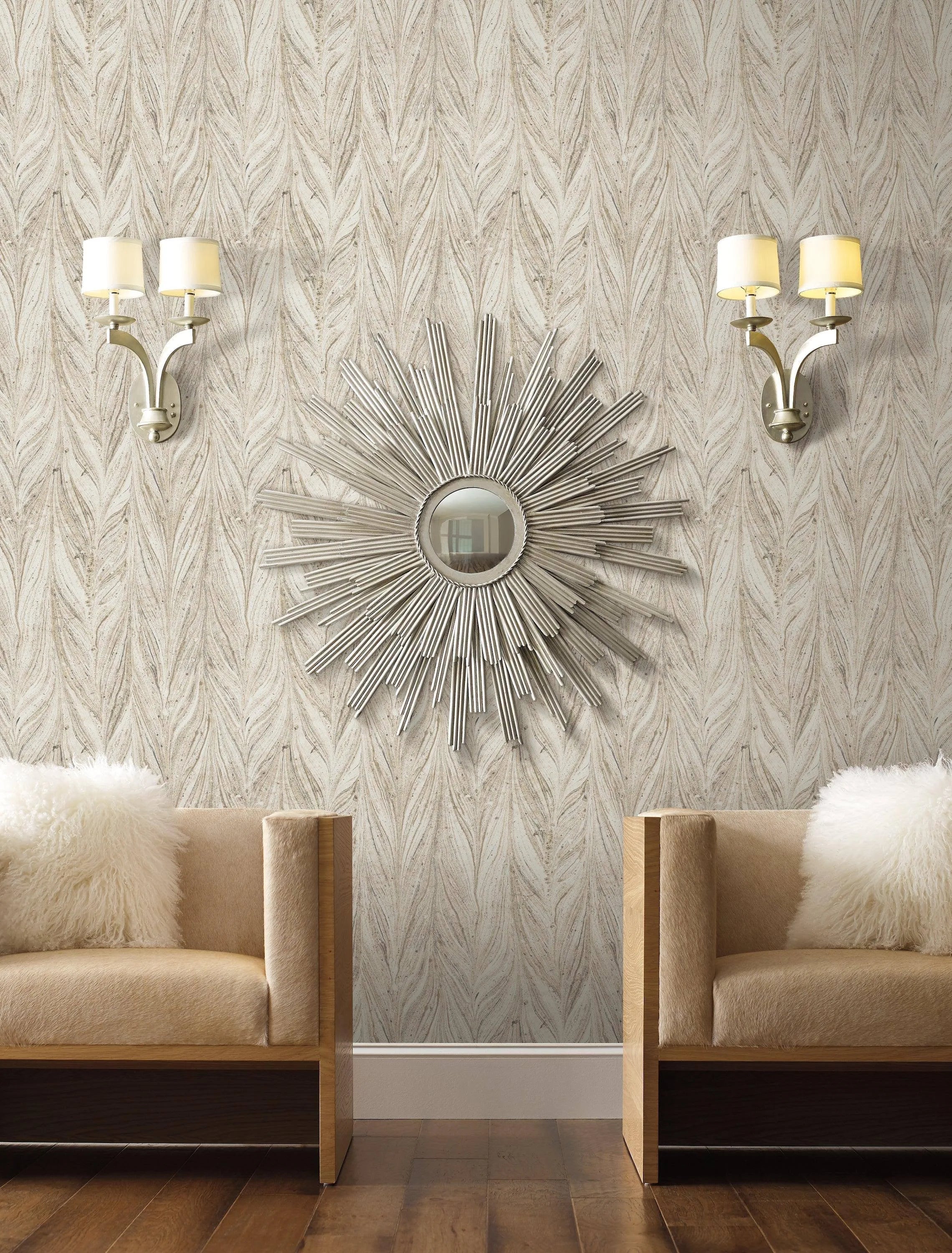 York Ebru Marble Warm Neutral Wallpaper Y6230801