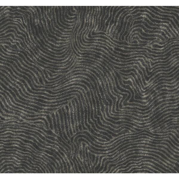York OI0716 Modern Wood Black Wallpaper
