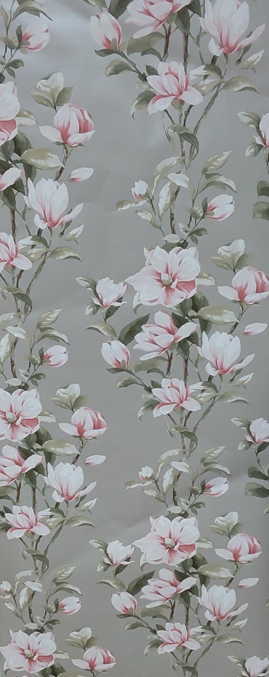 TR20901 Tobago Pink Floral Seabrook Wallpaper