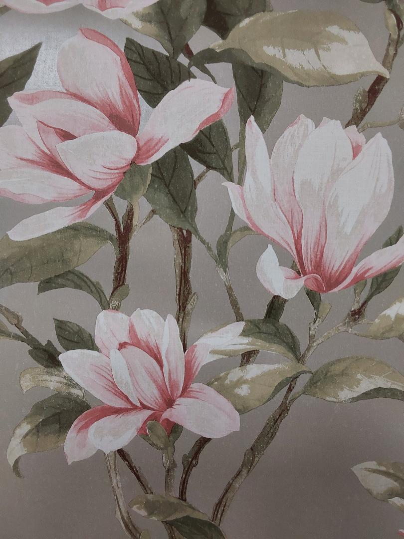 TR20901 Tobago Pink Floral Seabrook Wallpaper