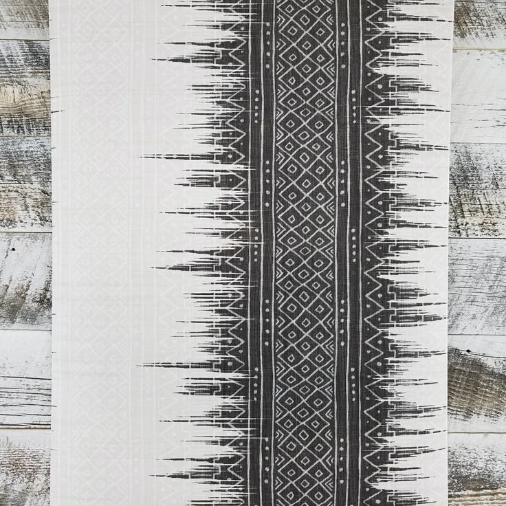 Wallquest Aztec Mudcloth Navajo Boho Black and Beige Wallpaper UE80600