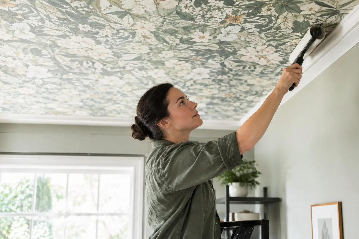 How to Use Wallpaper on Ceilings With Confidence