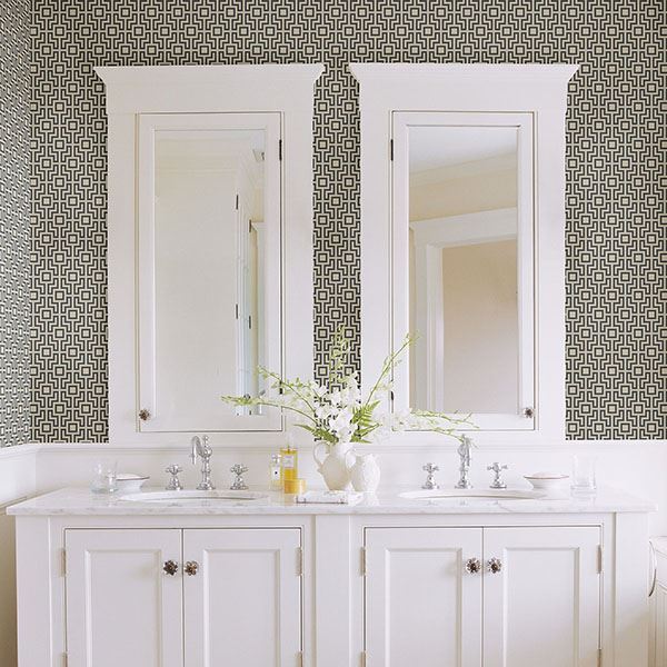 A-Street Prints Boxwood Black Geometric Wallpaper FD24530/ 2782-24530