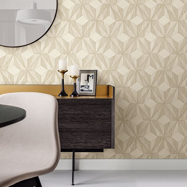 Paragon Gold Geometric Wallpaper AW87104/2908-87104