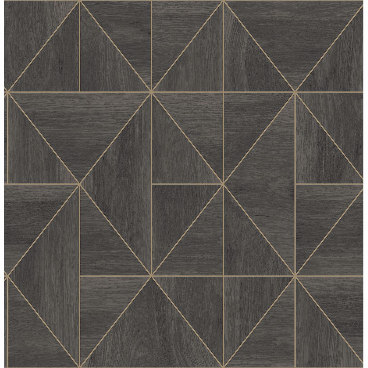 A-Street Prints Cheverny Dark Brown Geometric Wood Wallpaper FD25321/ 2908-25321