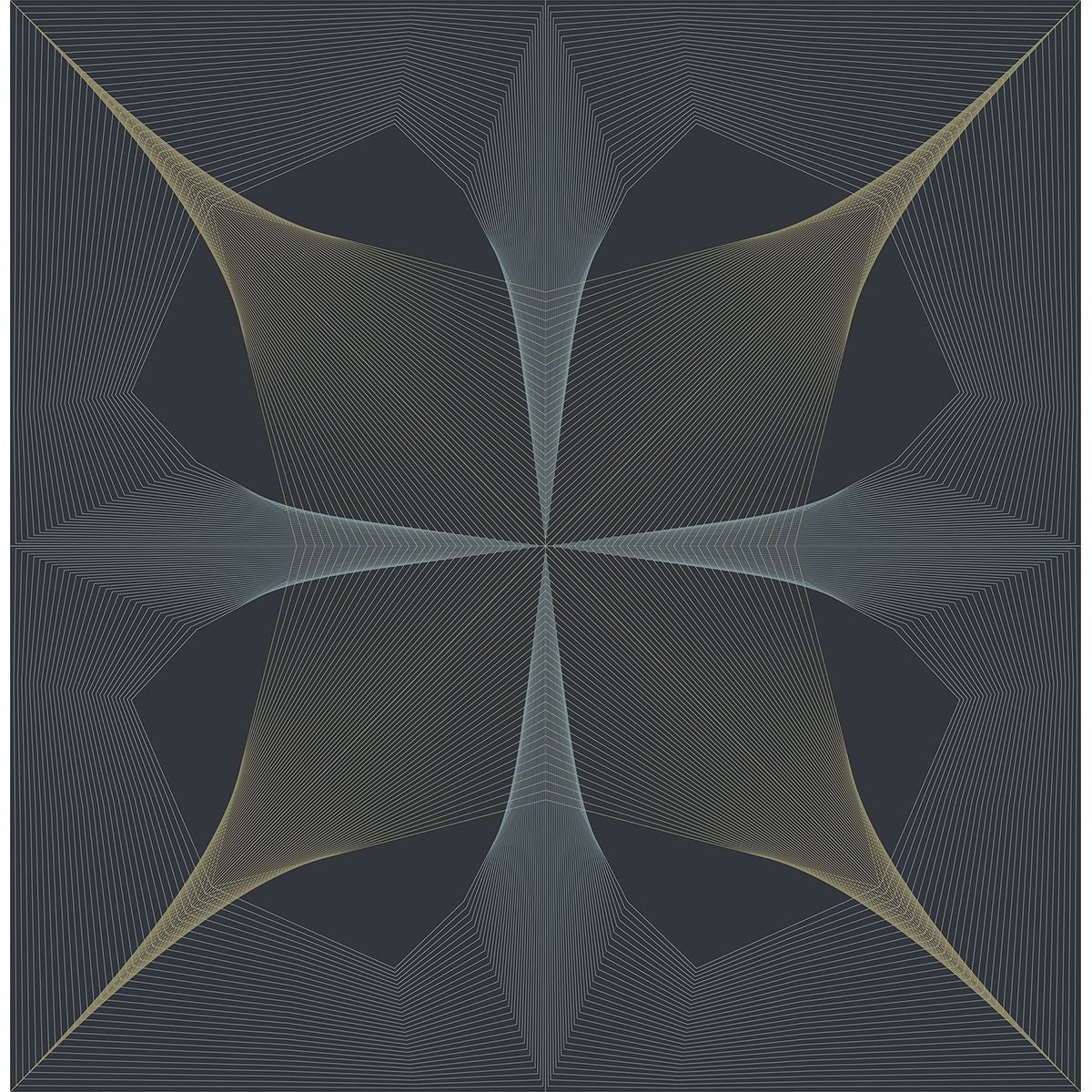 Radius Navy Geometric Wallpaper FD25526 / 2902-25526