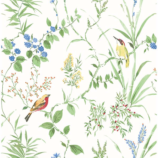Imperial Garden Green Botanical Wallpaper FD24173