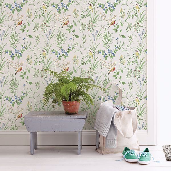Imperial Garden Green Botanical Wallpaper FD24173