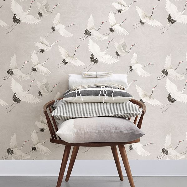 Windsong Grey Bird Wallpaper FD24304/2904-24304