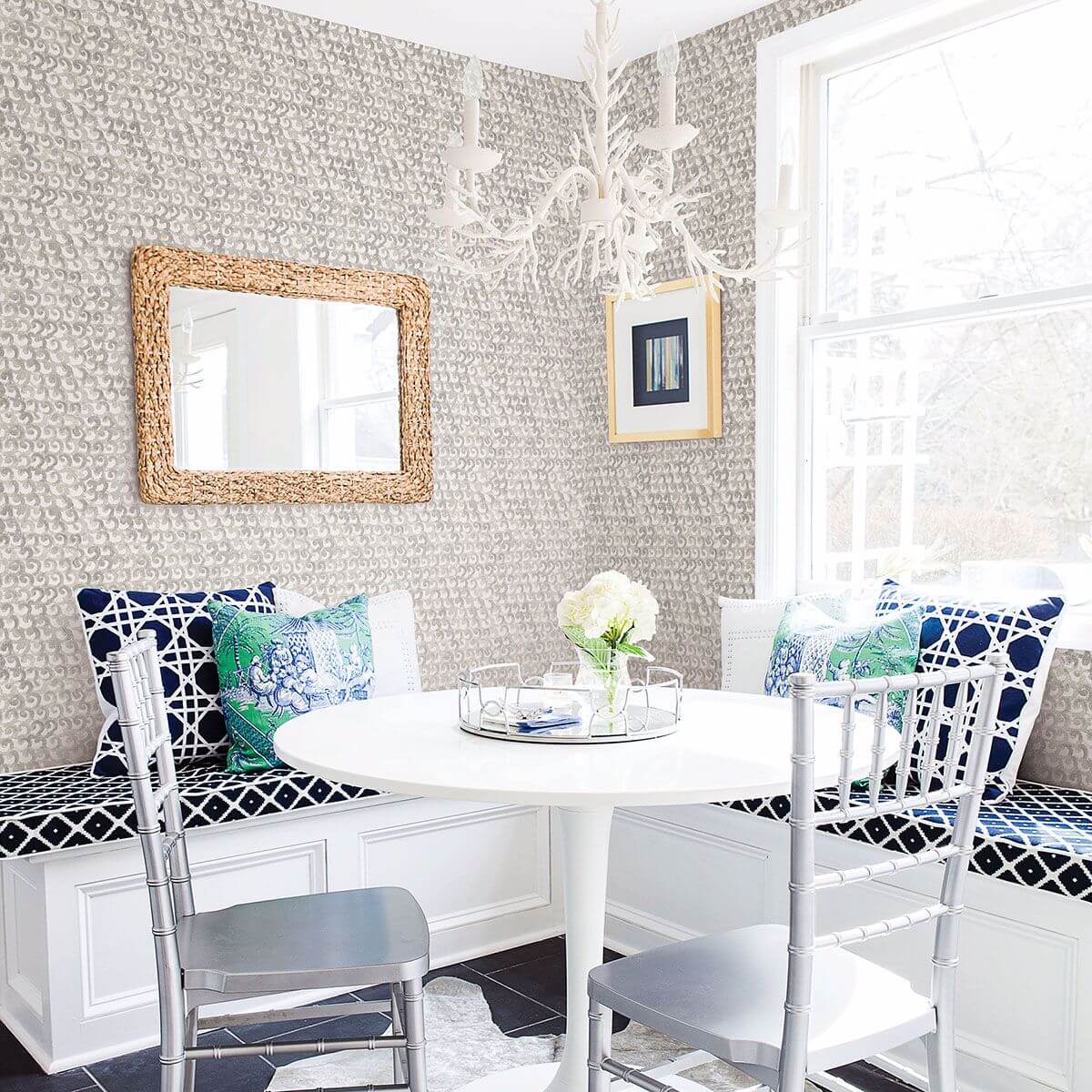 Saltwater Grey Wave Wallpaper 3120-13632/SCH13632