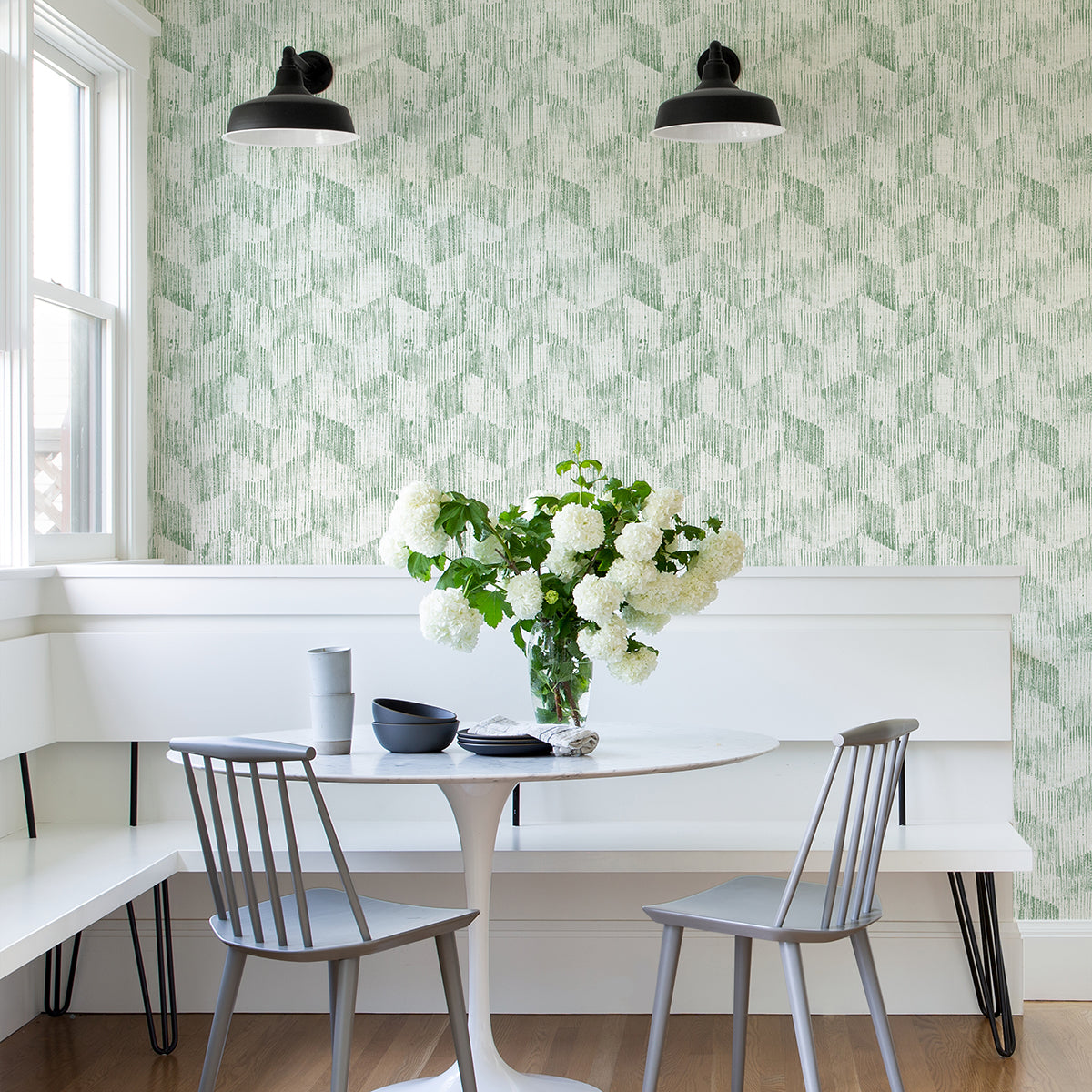 A-Street Prints Demi Green Distressed Wallpaper FD26214/2975-26214