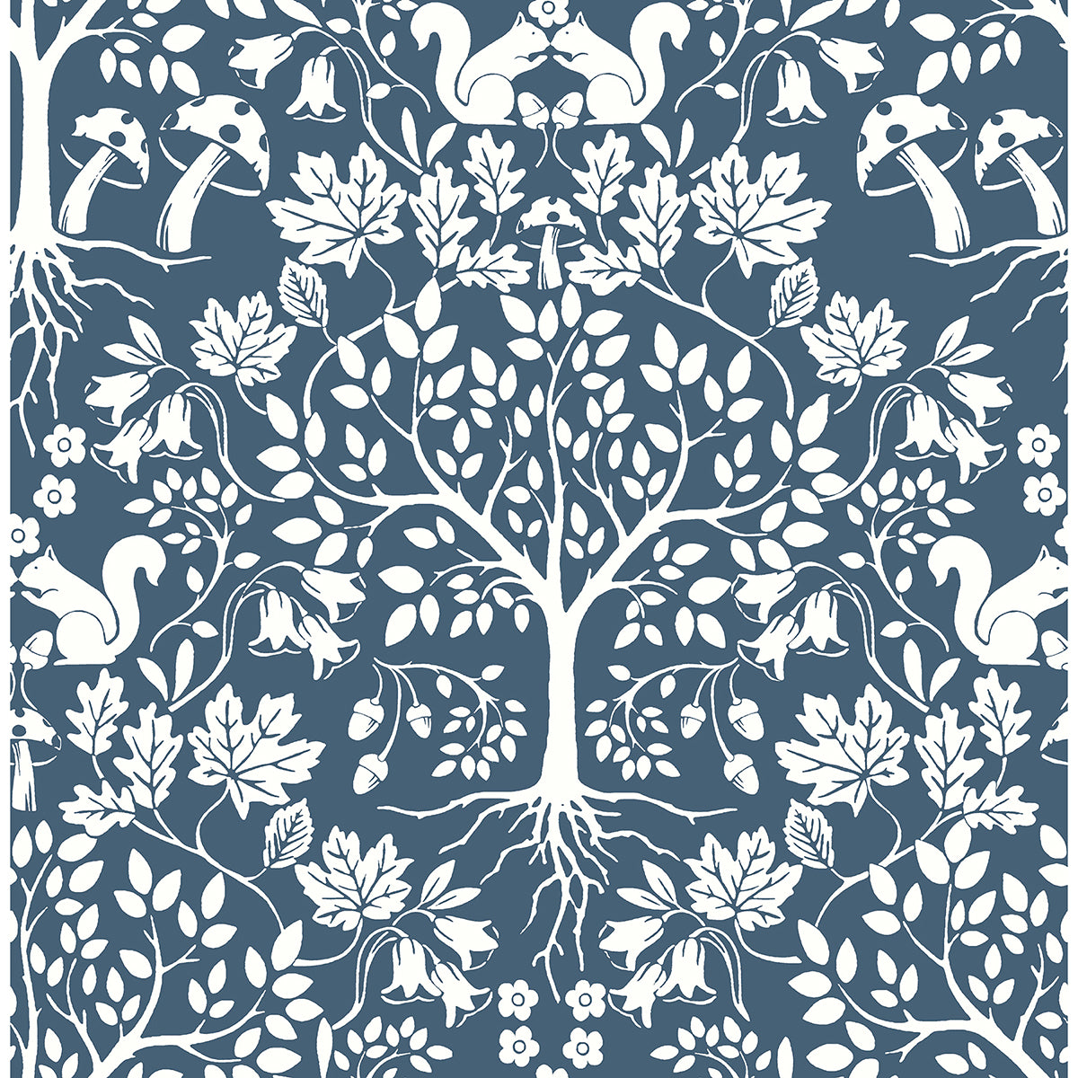 A-Street Prints Leo Navy Tree Wallpaper AST3778