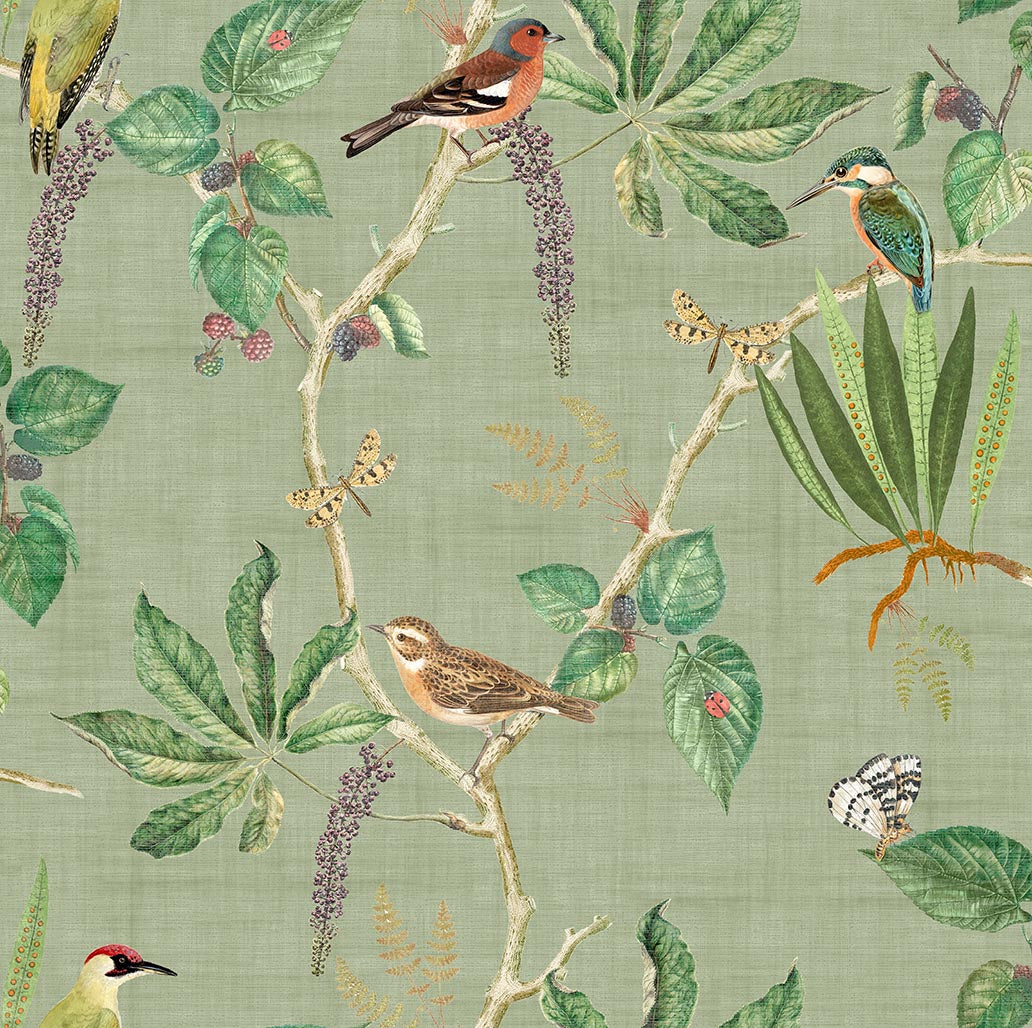 Hill Top Garden - Sage Green 100029EH