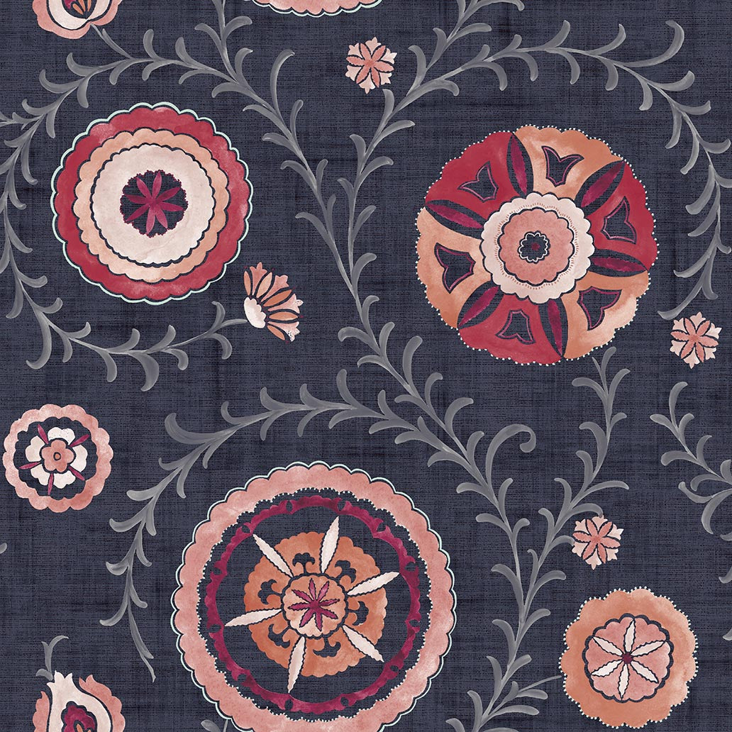 Nahlia Trail - Navy and Berry 100033EH
