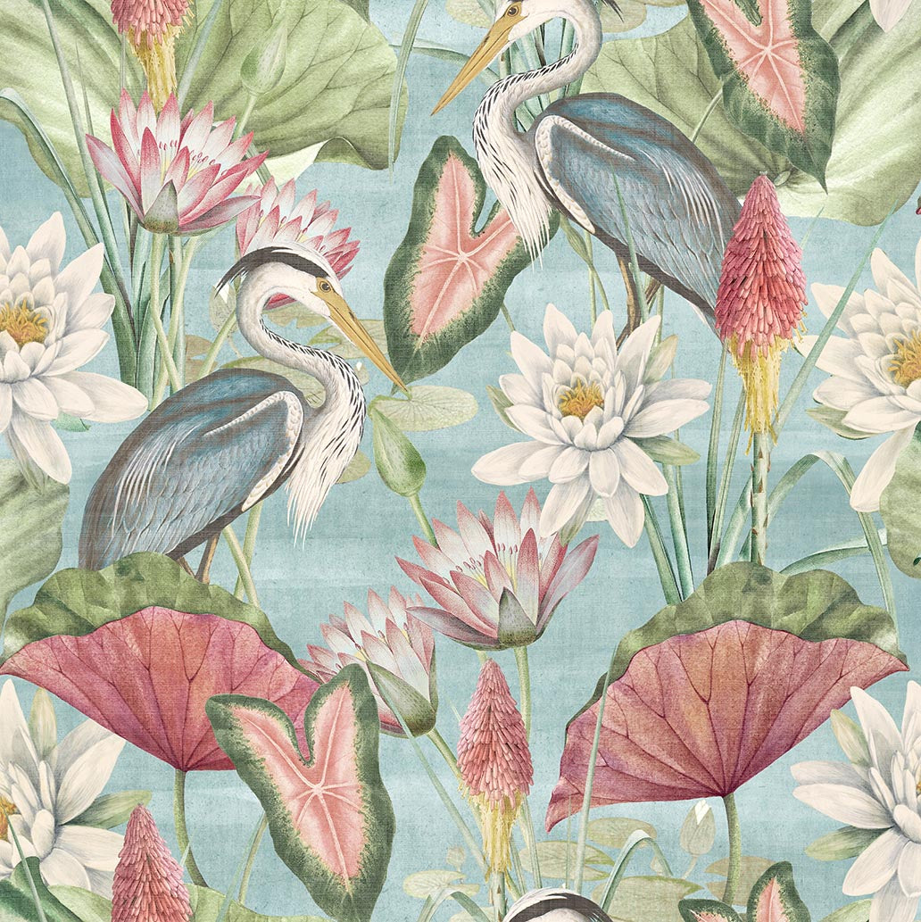 Waterlily Lake - Soft Blue 100047EH