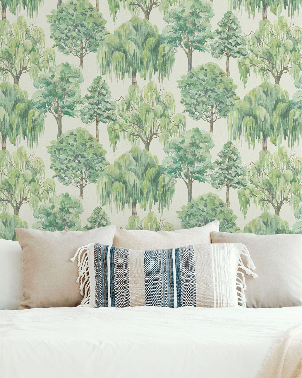 Whispering Willow - Ivory and Green 100048EH
