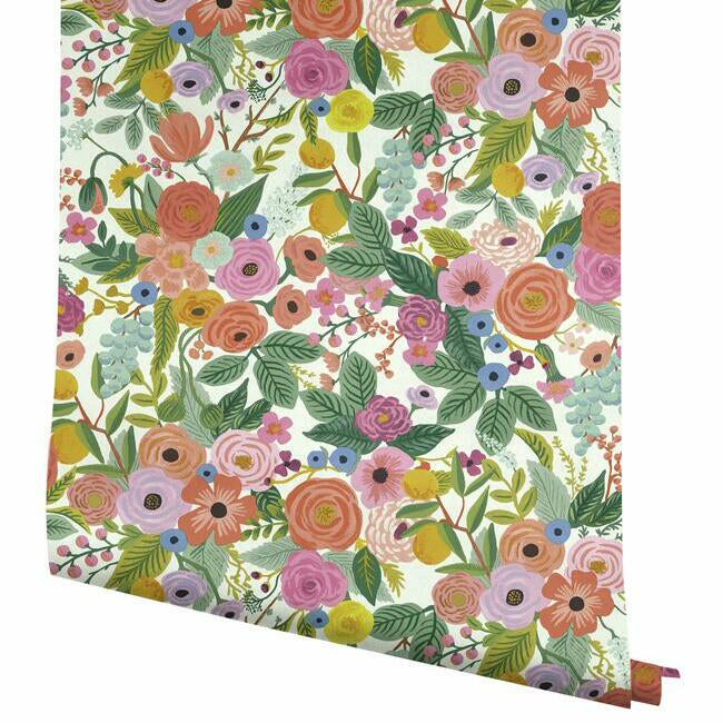 Garden Party Wallpaper- Rose Multi RI5119 RIFLE