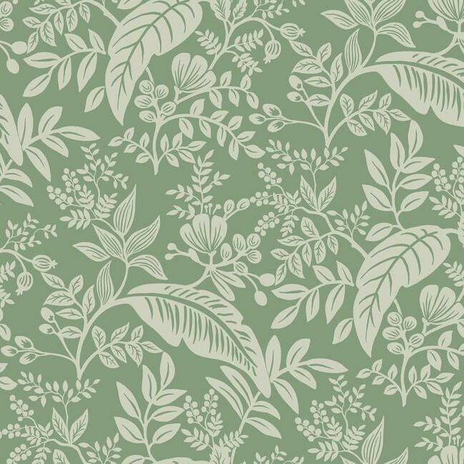 Rifle Paper Co Canopy Wallpaper- Sage RI5140