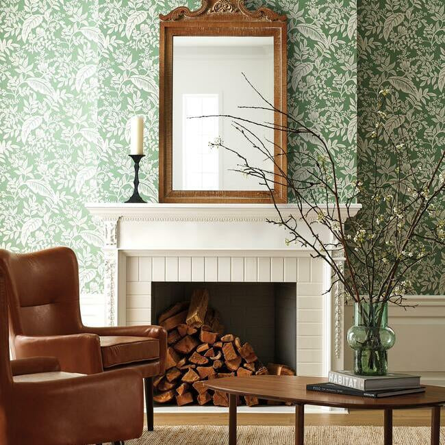 Rifle Paper Co Canopy Wallpaper- Sage RI5140