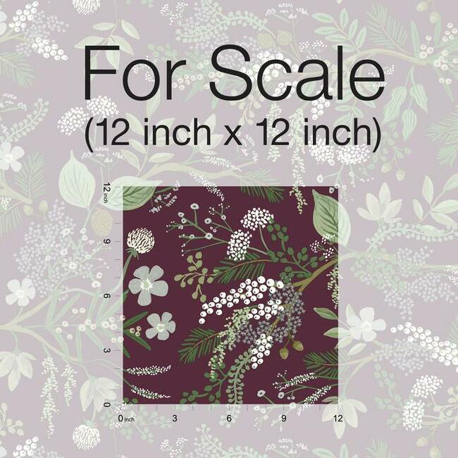 Rifle Paper Co. Juniper Forest Wallpaper- Burgundy RI5164