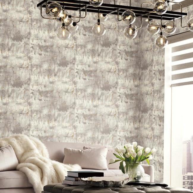 Candice Olson's Modern Art Wallpaper- Grey/Gold NA056