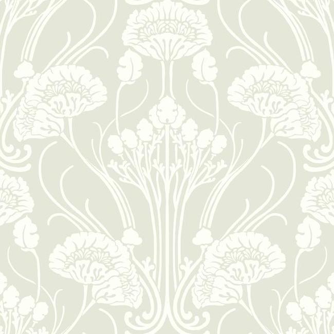 Nouveau Damask Wallpaper- Bone Beige CA1568