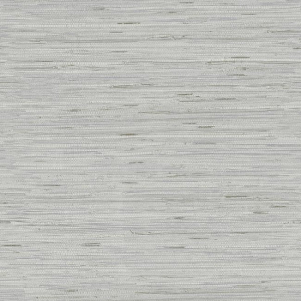 Lustrous Faux Grasscloth Wallpaper- Metallic Silver Y6201602