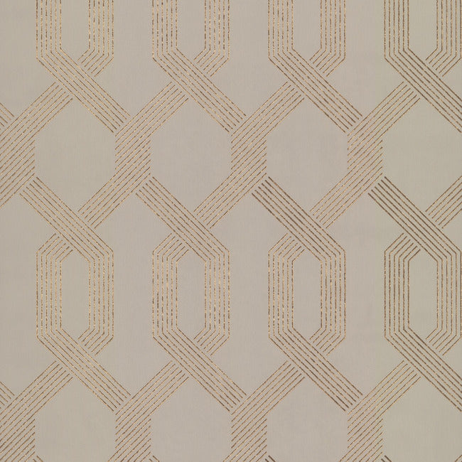 Viva Lounge Wallpaper- Beige/Gold Y6221201