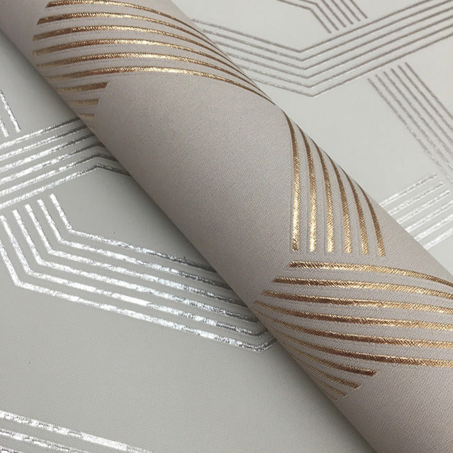 Viva Lounge Wallpaper- Beige/Gold Y6221201