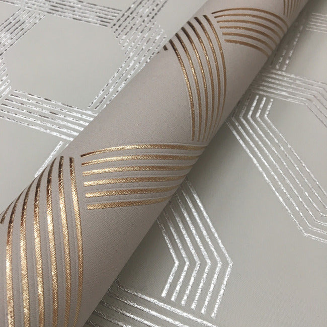 Viva Lounge Wallpaper- Beige/Gold Y6221201