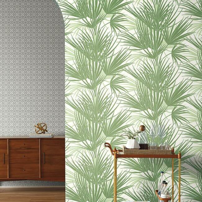 Palmetto Wallpaper- Green SS2540