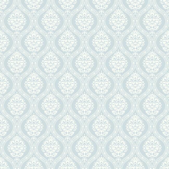 Petite Ogee Wallpaper- Sky DM5026
