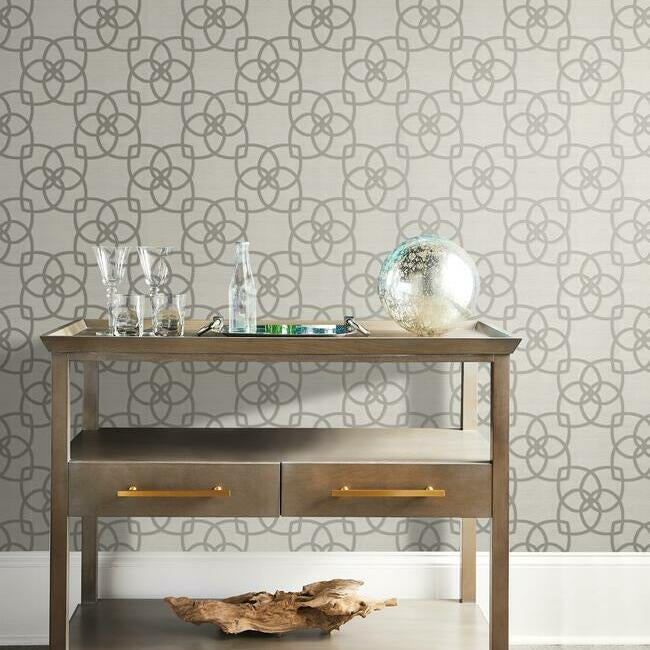 Serendipity Wallpaper- Lt Grey/Silver Y6200205