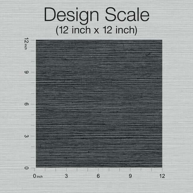 York Shining Sisal Silver/Black Metallic Wallpaper Y6200903