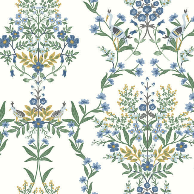 Luxembourg Wallpaper- Indigo RP7330