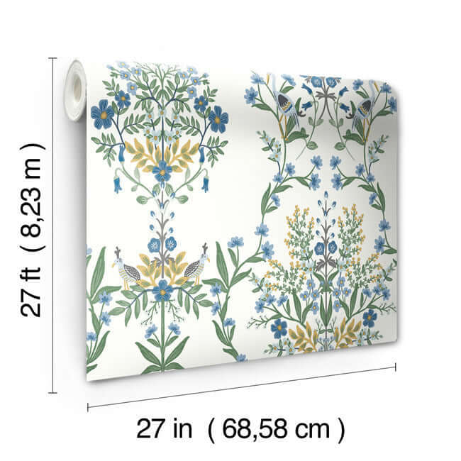 Luxembourg Wallpaper- Indigo RP7330