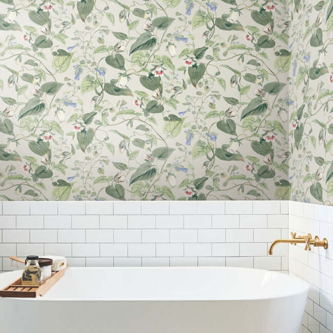 Moon Flower Wallpaper- Light Taupe BL1713