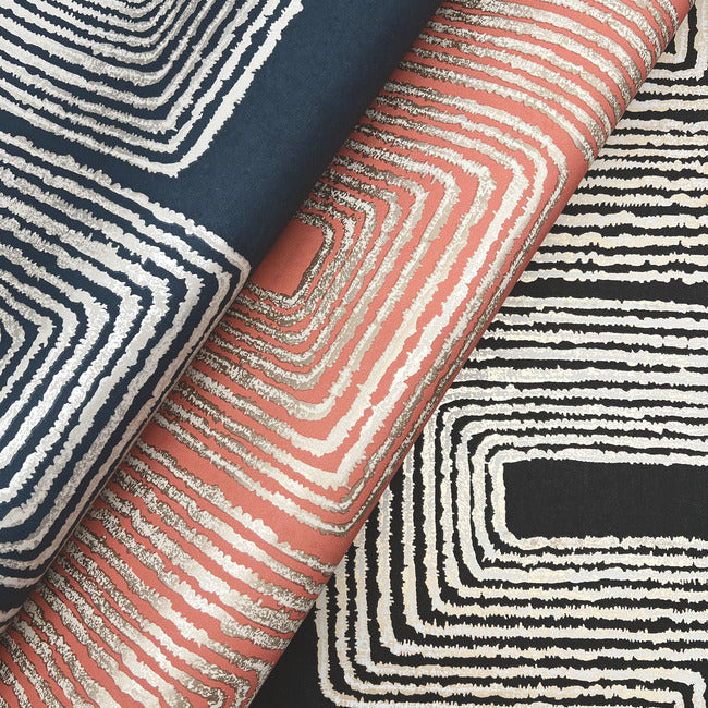 Nikki Chu Zulu Thread Wallpaper- Black/Gold AG2032