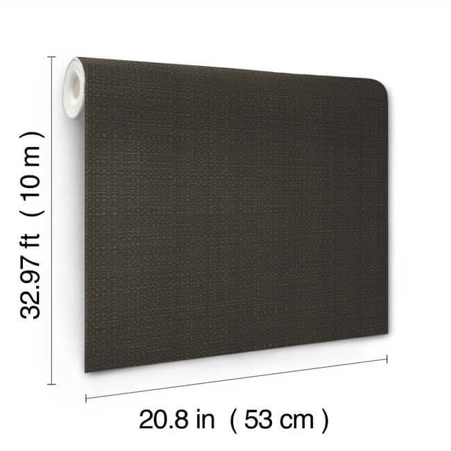 York Bali Basketweave Wallpaper- Black SI24927