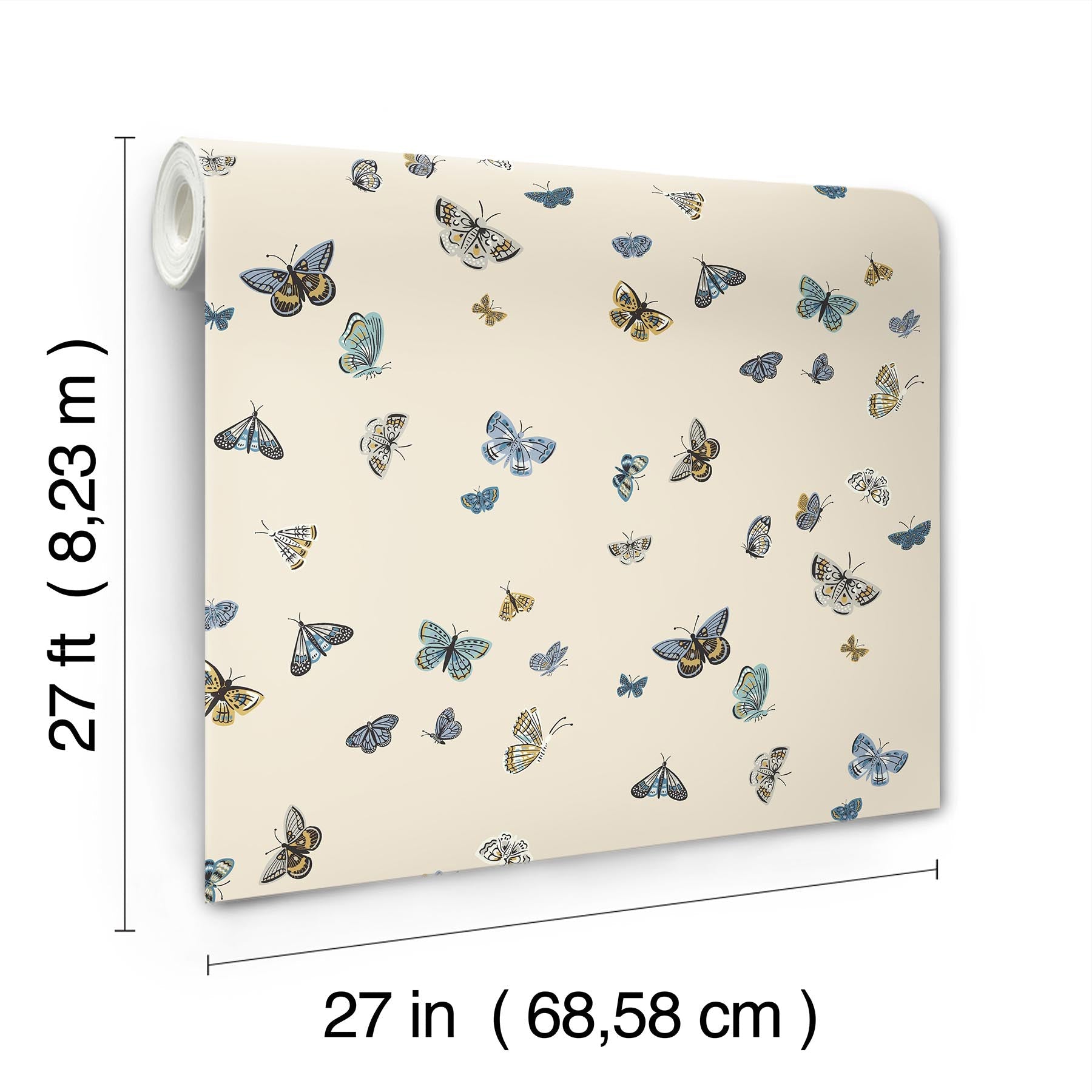 Rifle Paper Co. Butterfly House Wallpaper- Linen RF7412