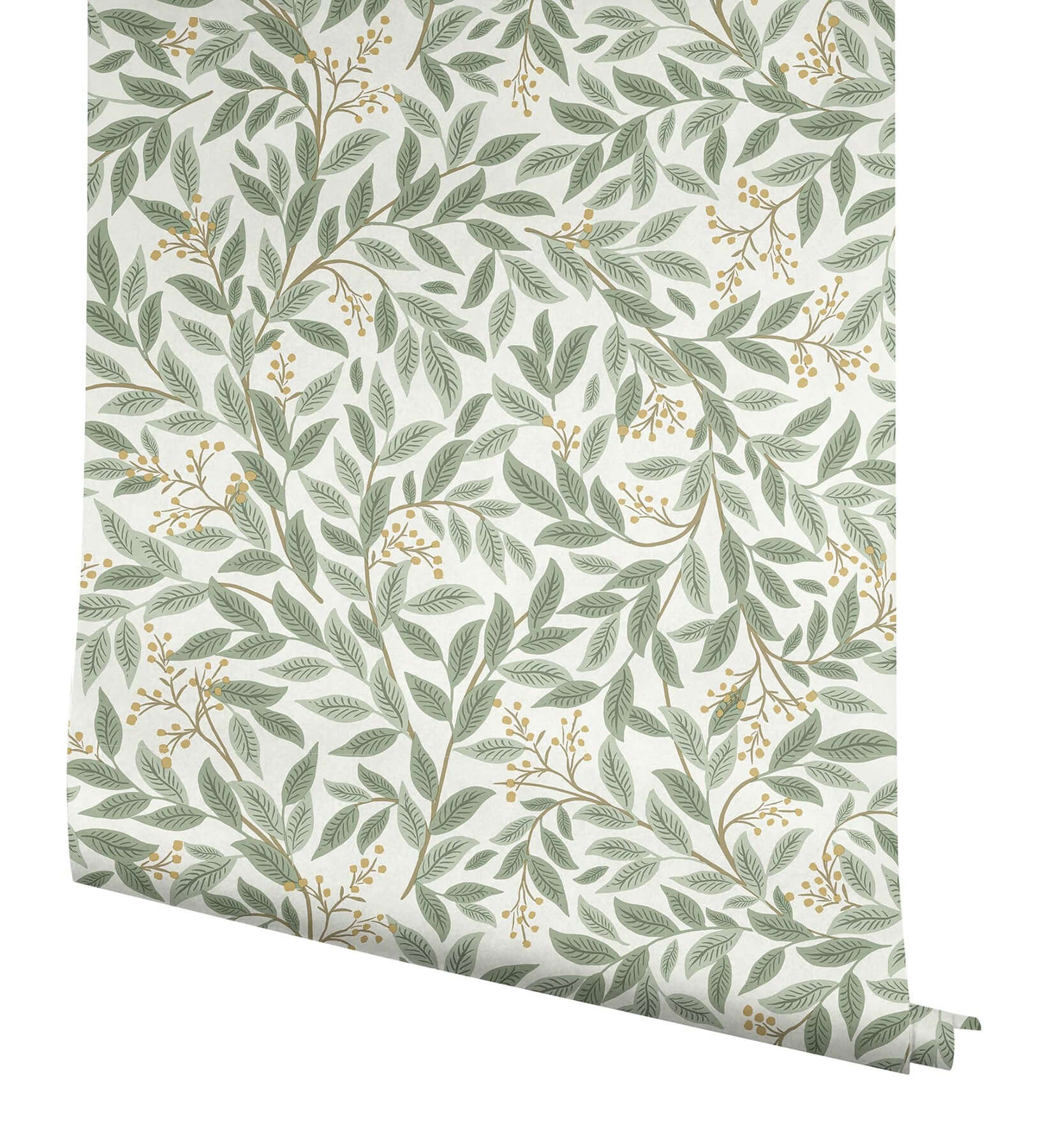 Rifle Paper Co Willowberry Wallpaper- Sage & White RF7465