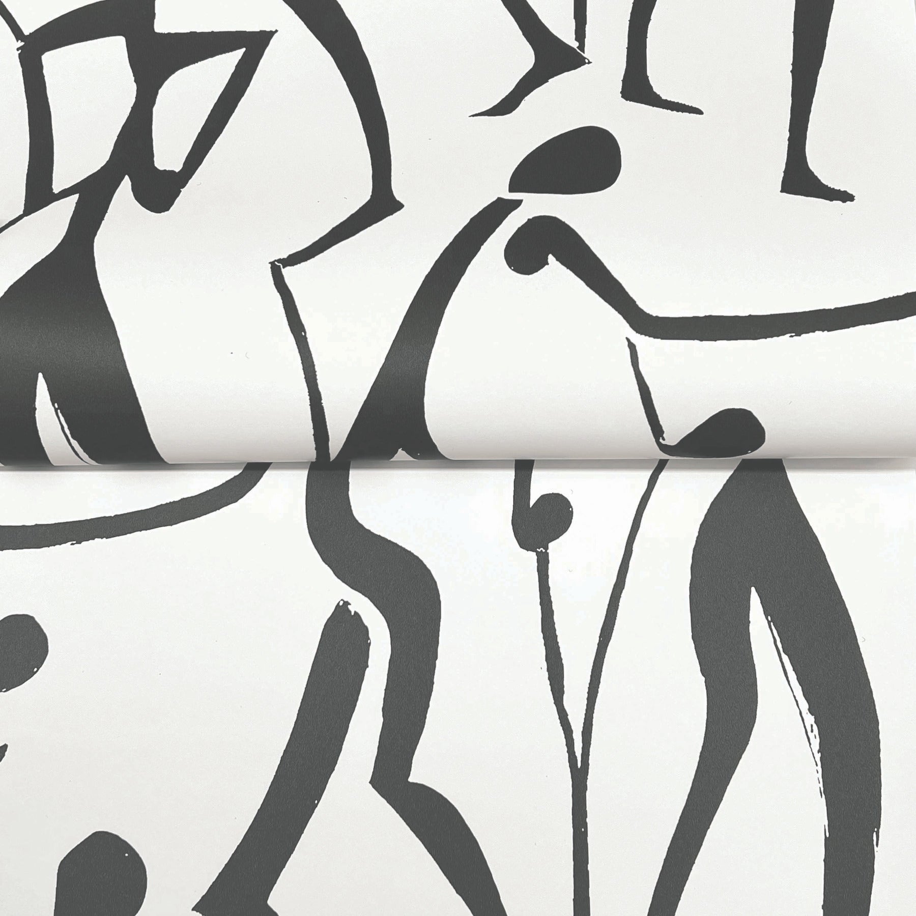 York Joyful Dancers Wallpaper- Carbon Black ZM2831