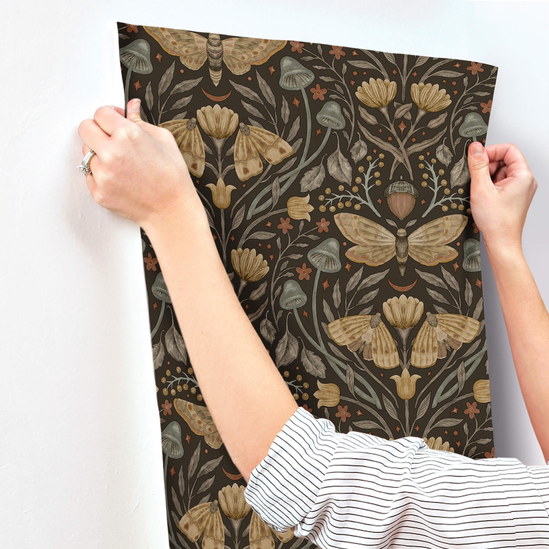 Mystic Moth Black Forest Magic Wallpaper YK83116/4169-83116