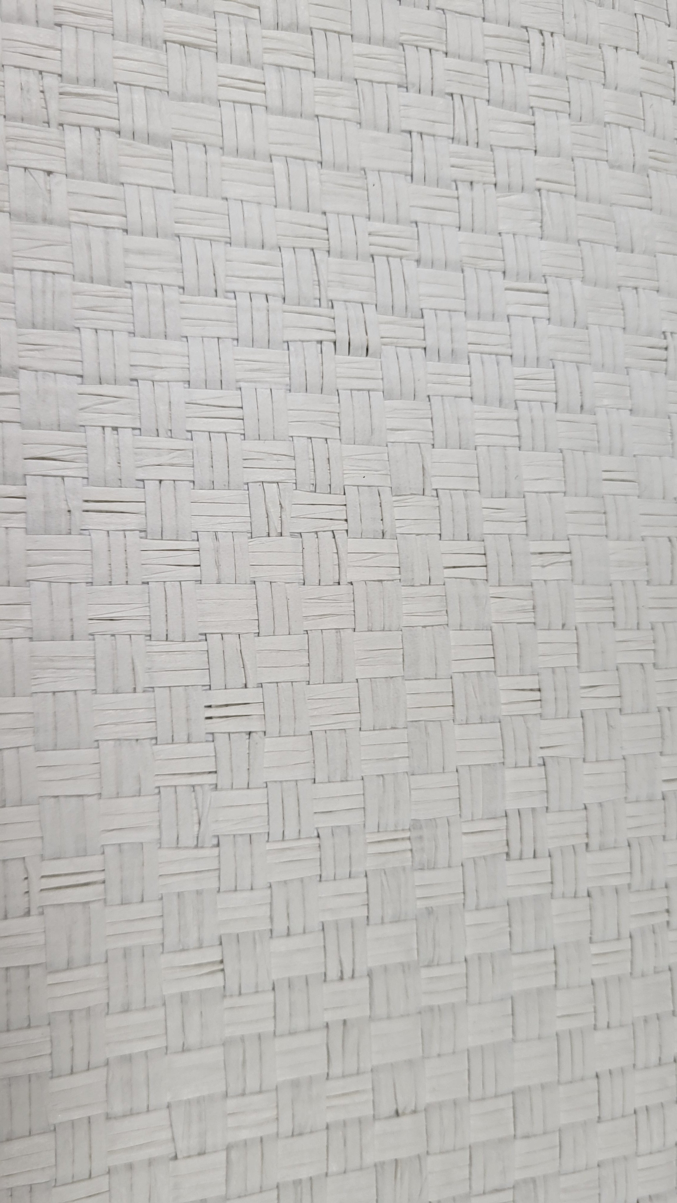 Paintable Grasscloth White Basket Weave 65672