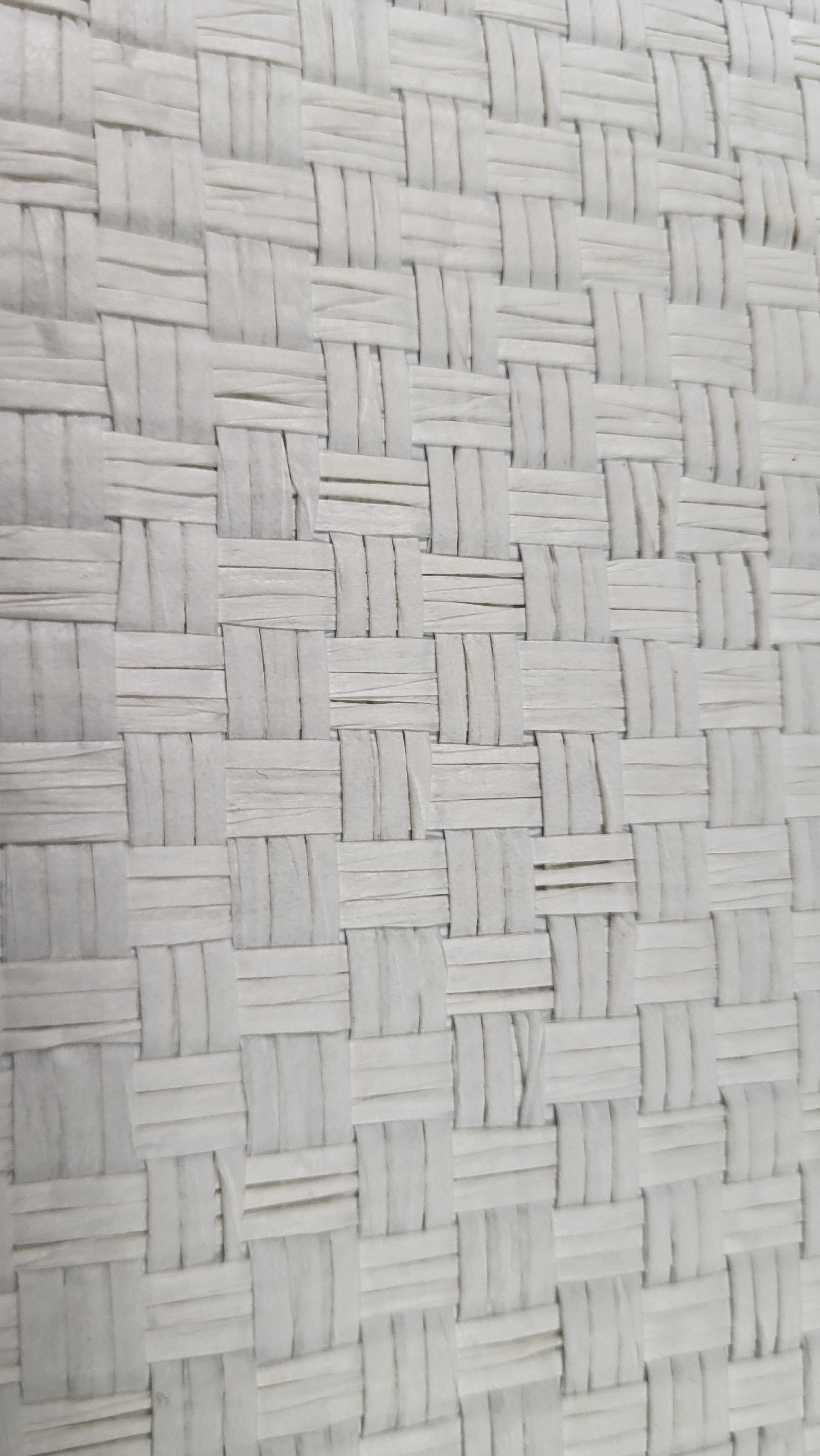 Paintable Grasscloth White Basket Weave 65672