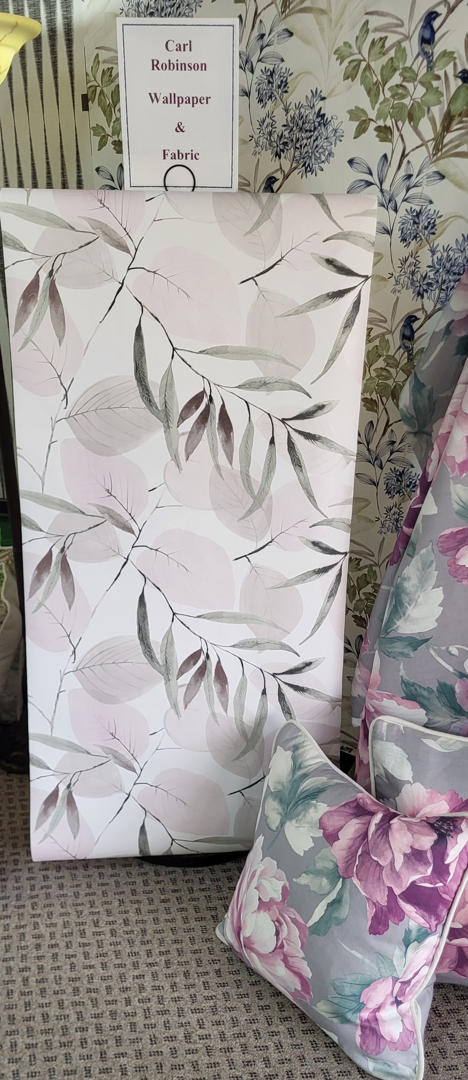 Carl Robinson's Nature Leaves Blush/Ivory Wallpaper CB91401