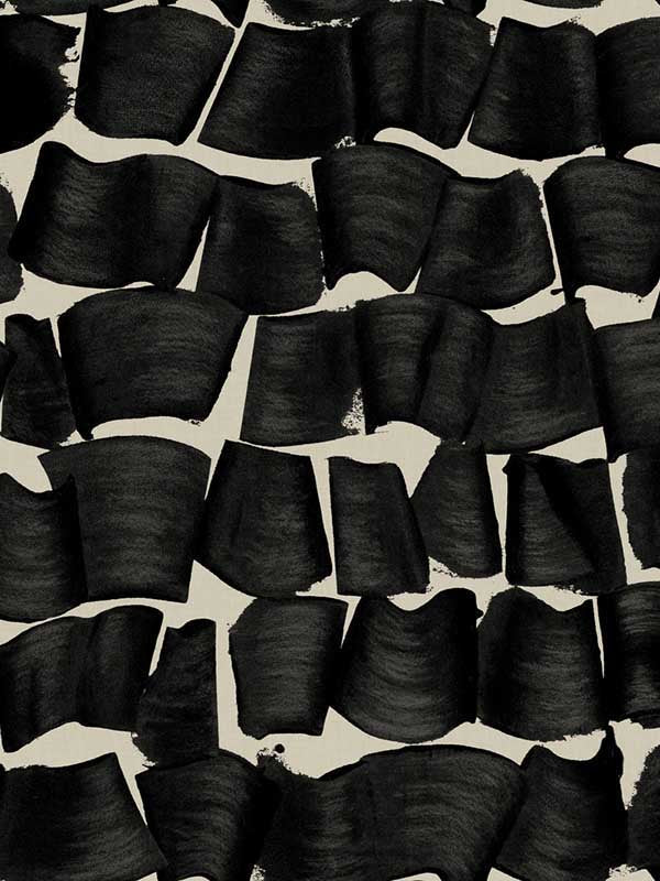 Brushed Ink Wallpaper- Black OI0651 New Origins York