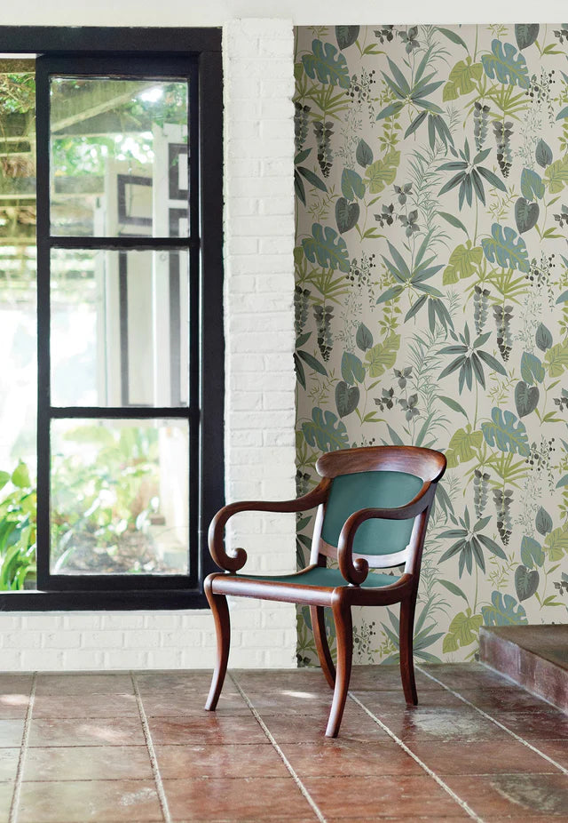 Descano Flower Green Botanical Wallpaper SZ004015/ 2656-004015