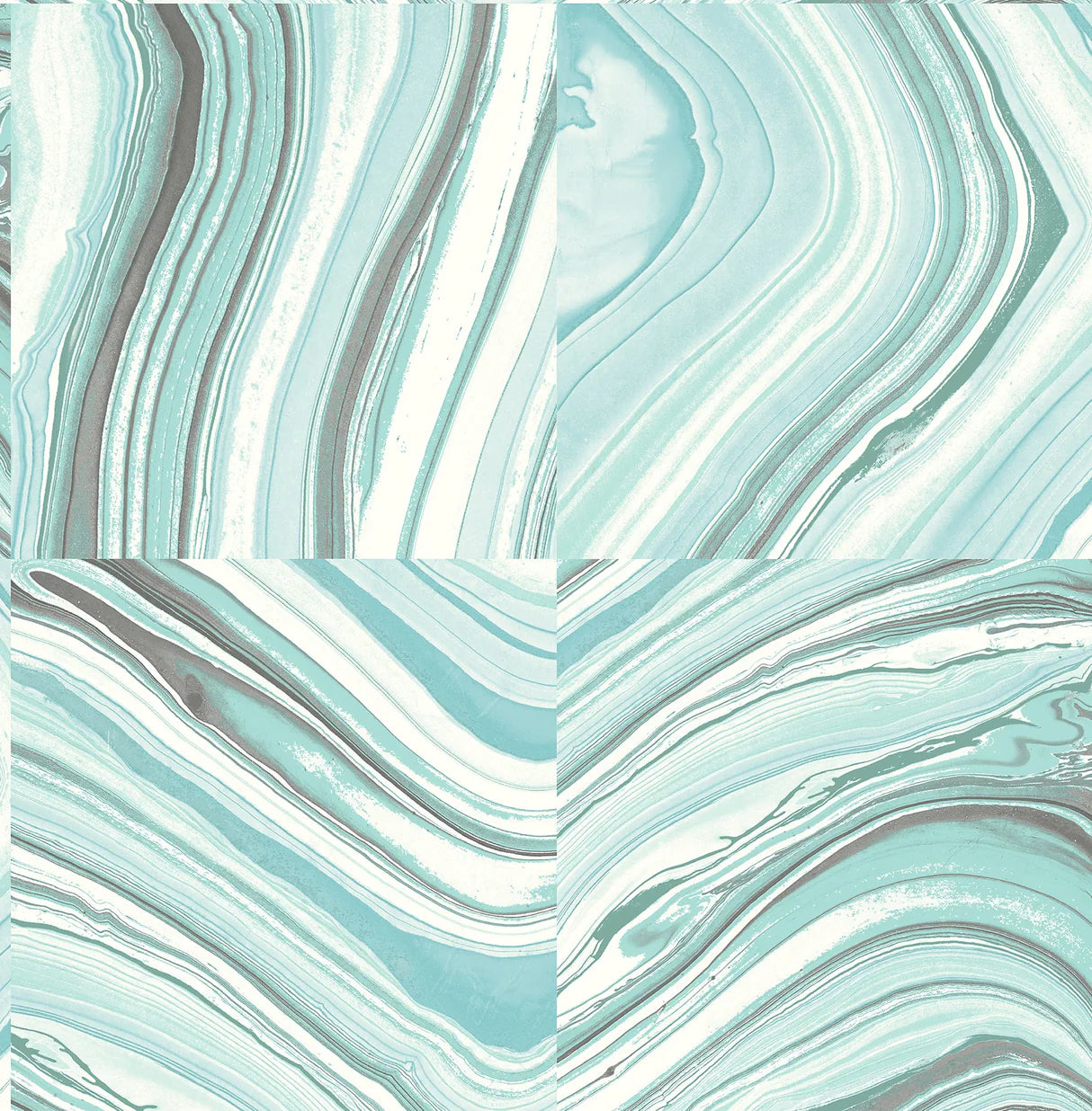 Kenneth James Agate Aqua Stone Wallpaper FD22401/ 2671-22401