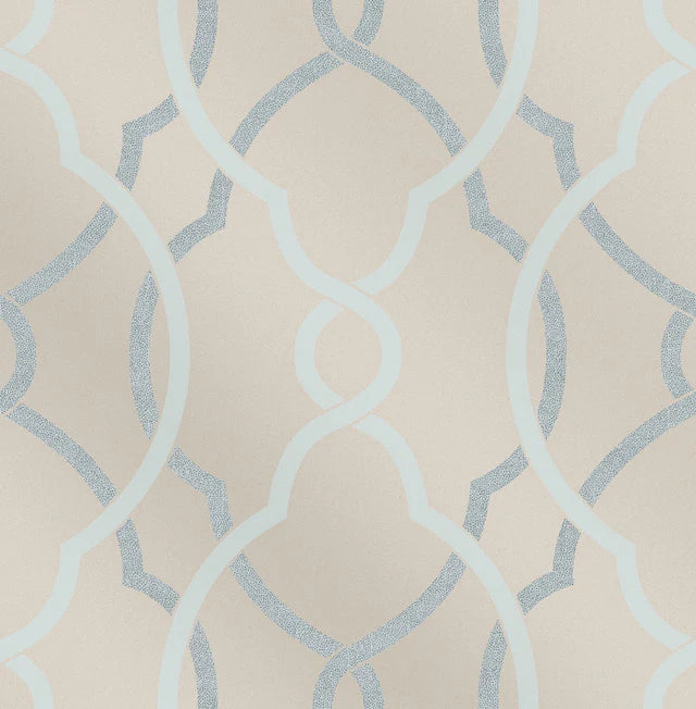 A-Street Prints Sausalito Light Blue Lattice Wallpaper SP87303/2697-87303